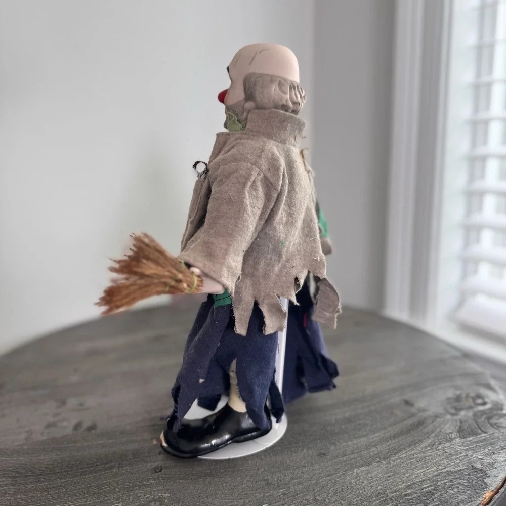 Vintage Sad Hobo Clown Porcelain Figurine 13